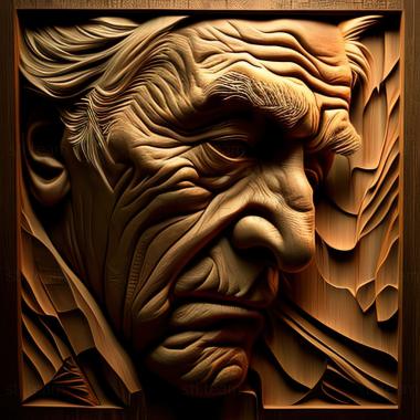 3D model Rick Unger American artist (STL)